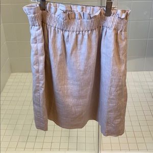 Linen j crew skirt